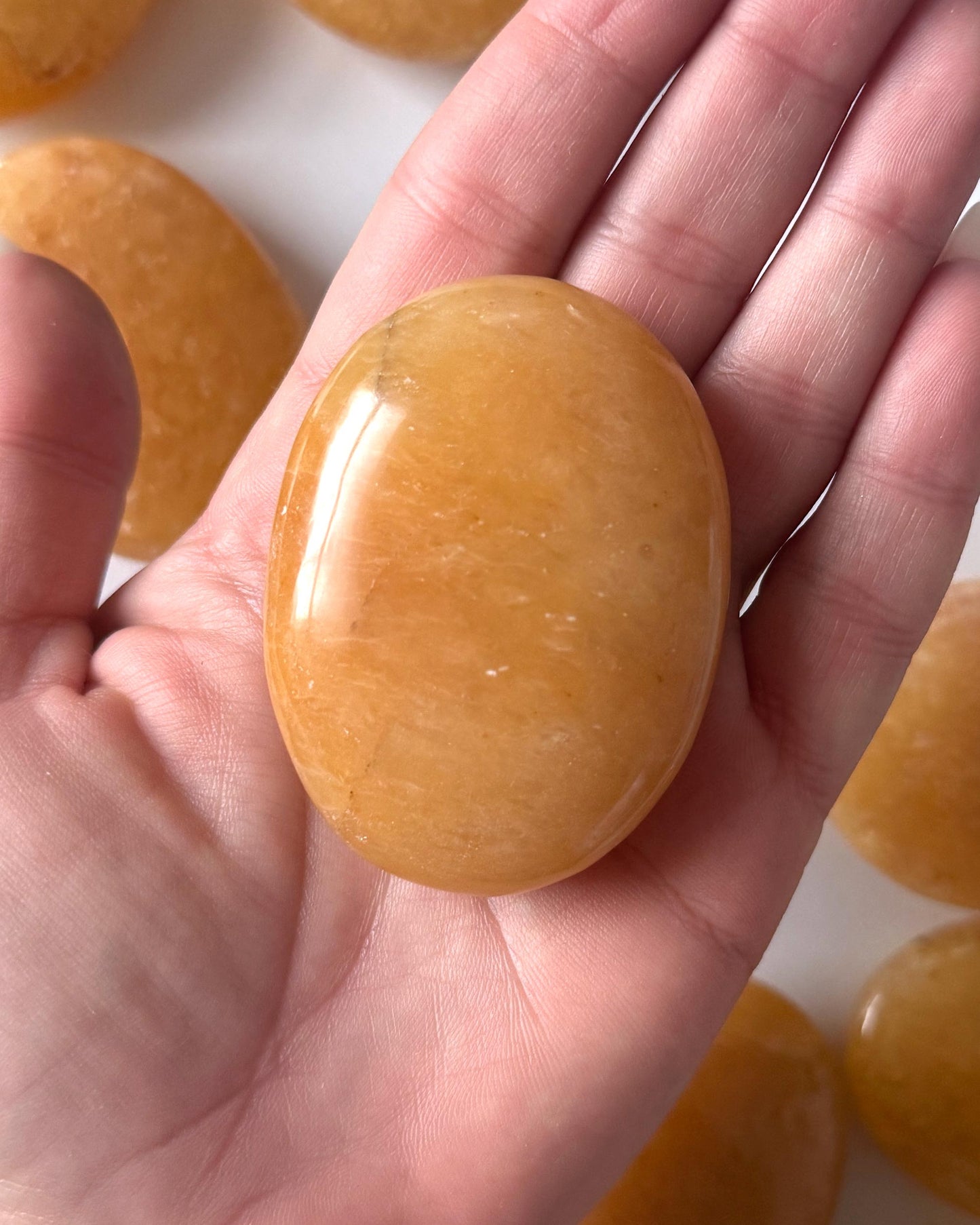 Yellow Aventurine Palm Stone