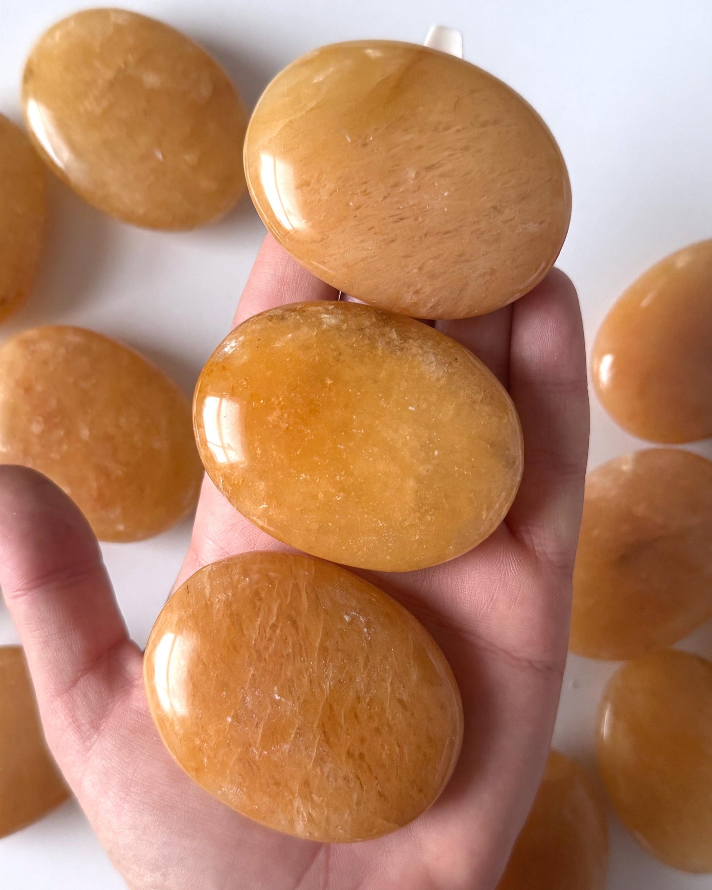 Yellow Aventurine Palm Stone
