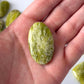 Yellow Green Serpentine Small Palm Stone