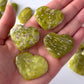 Yellow Green Serpentine Small Palm Stone