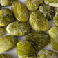 Yellow Green Serpentine Small Palm Stone