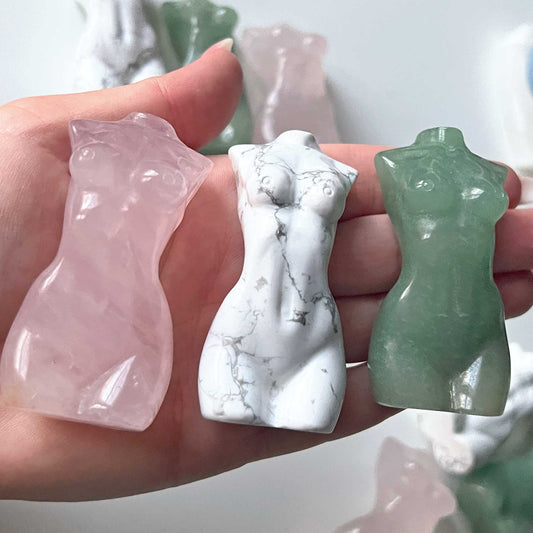 Assorted Crystal Goddess Carvings