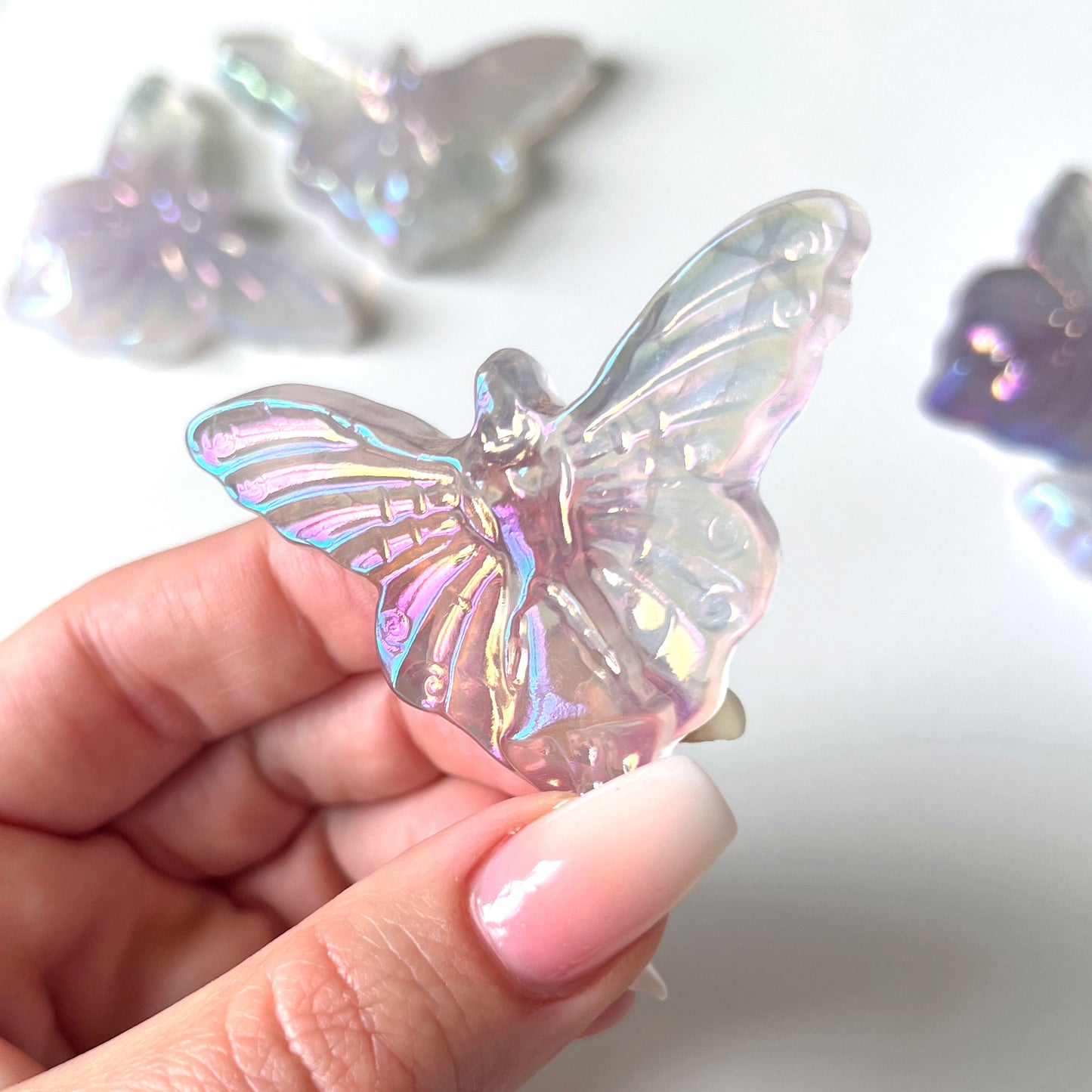 Aura Fluorite Fairy Carving