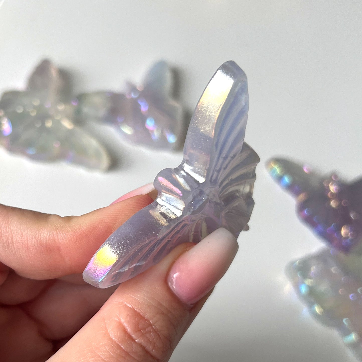 Aura Fluorite Fairy Carving