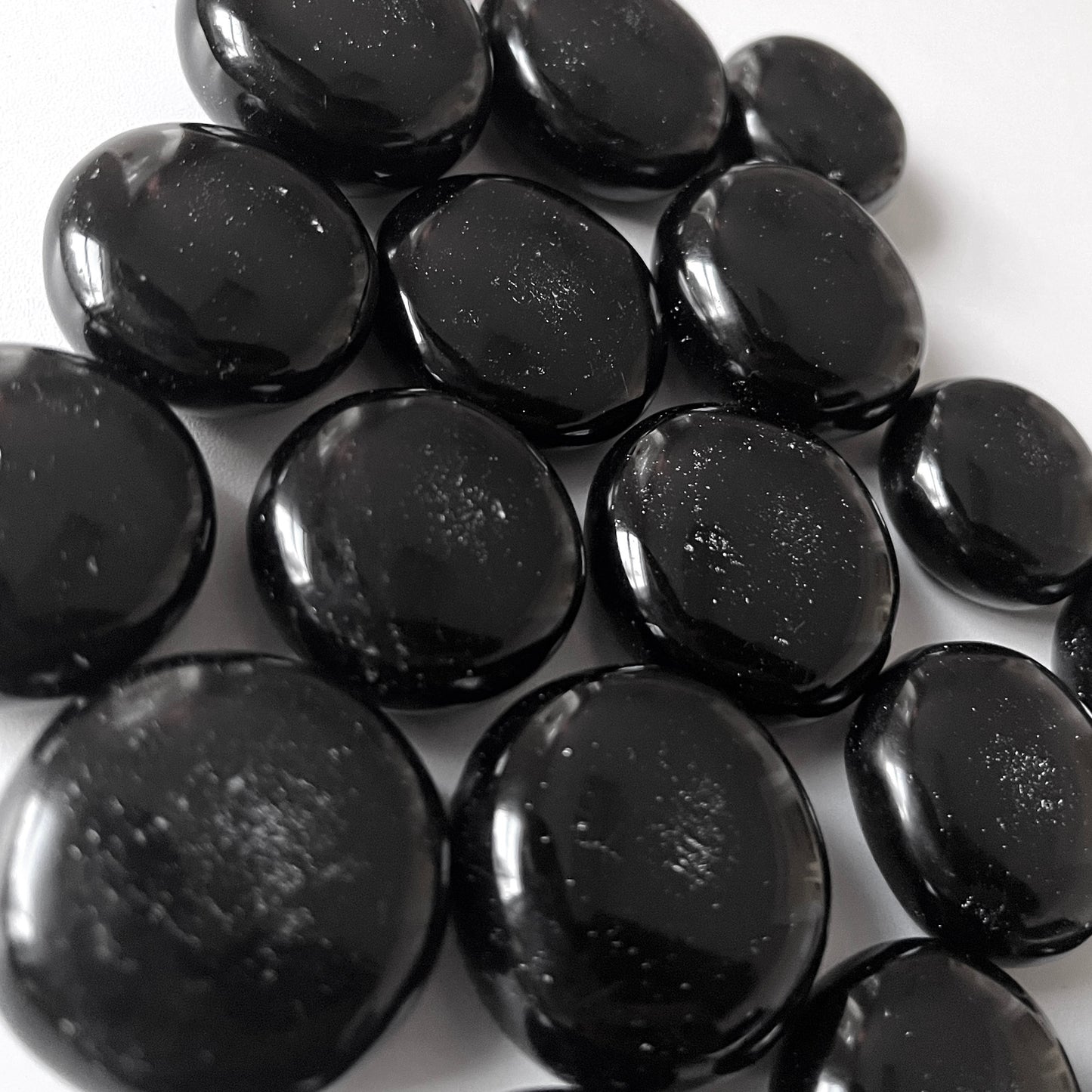 Black Obsidian Round Palm Stone