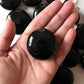 Black Obsidian Round Palm Stone