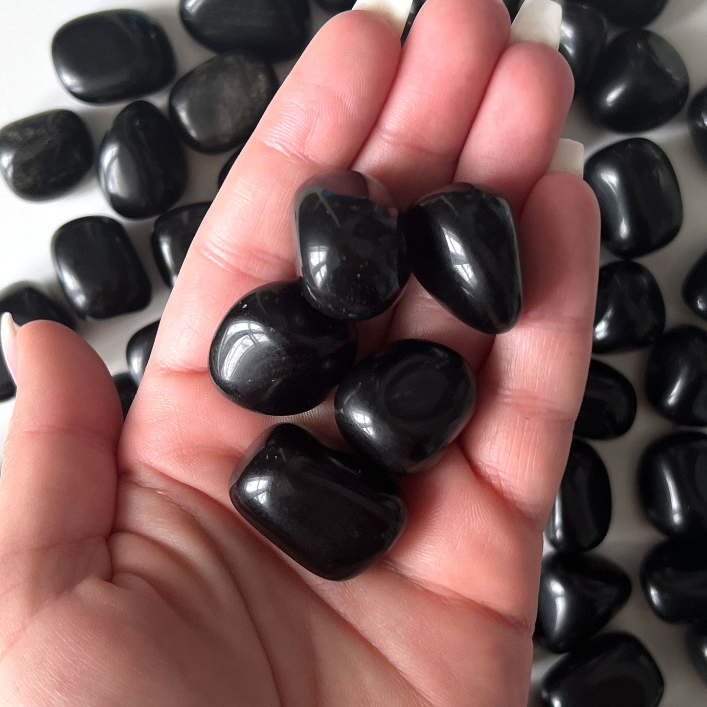 Black Obsidian Tumbled