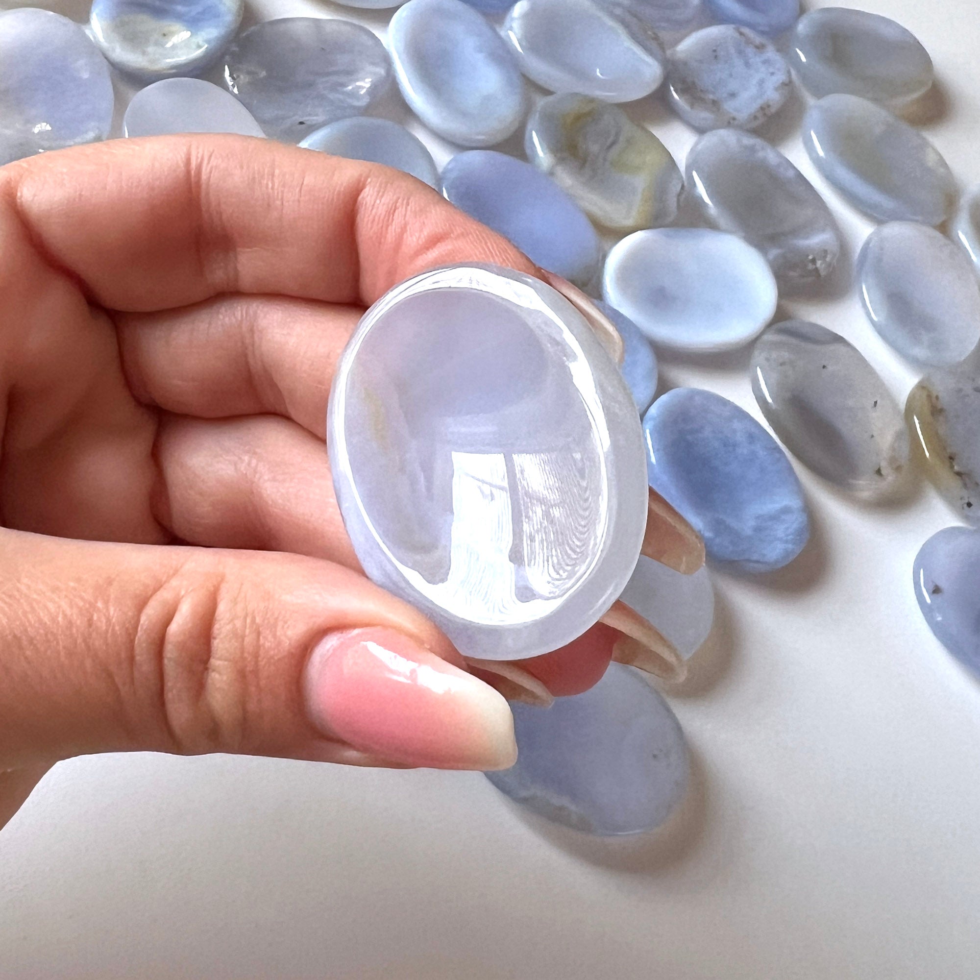 Blue lace sale agate worry stone