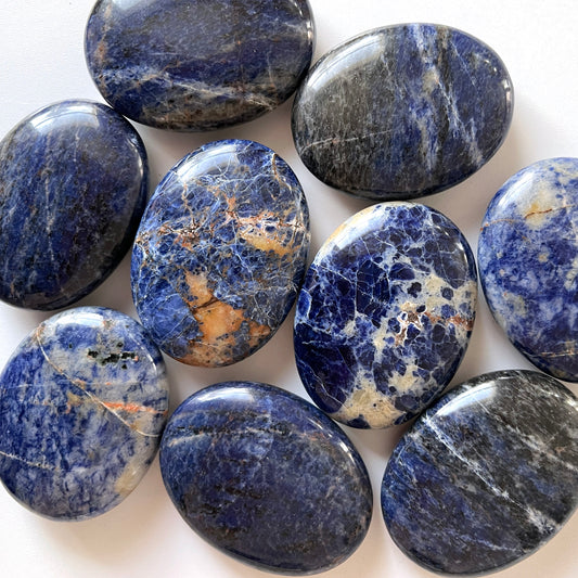 Sodalite Palm Stone Large