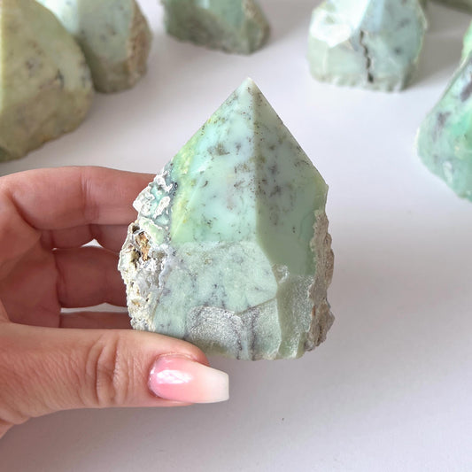 Chrysoprase Top Polished Point