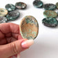 Earthy Peruvian Chrysocolla Worry Stone