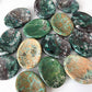 Earthy Peruvian Chrysocolla Worry Stone