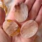Fire Quartz Worry Stone