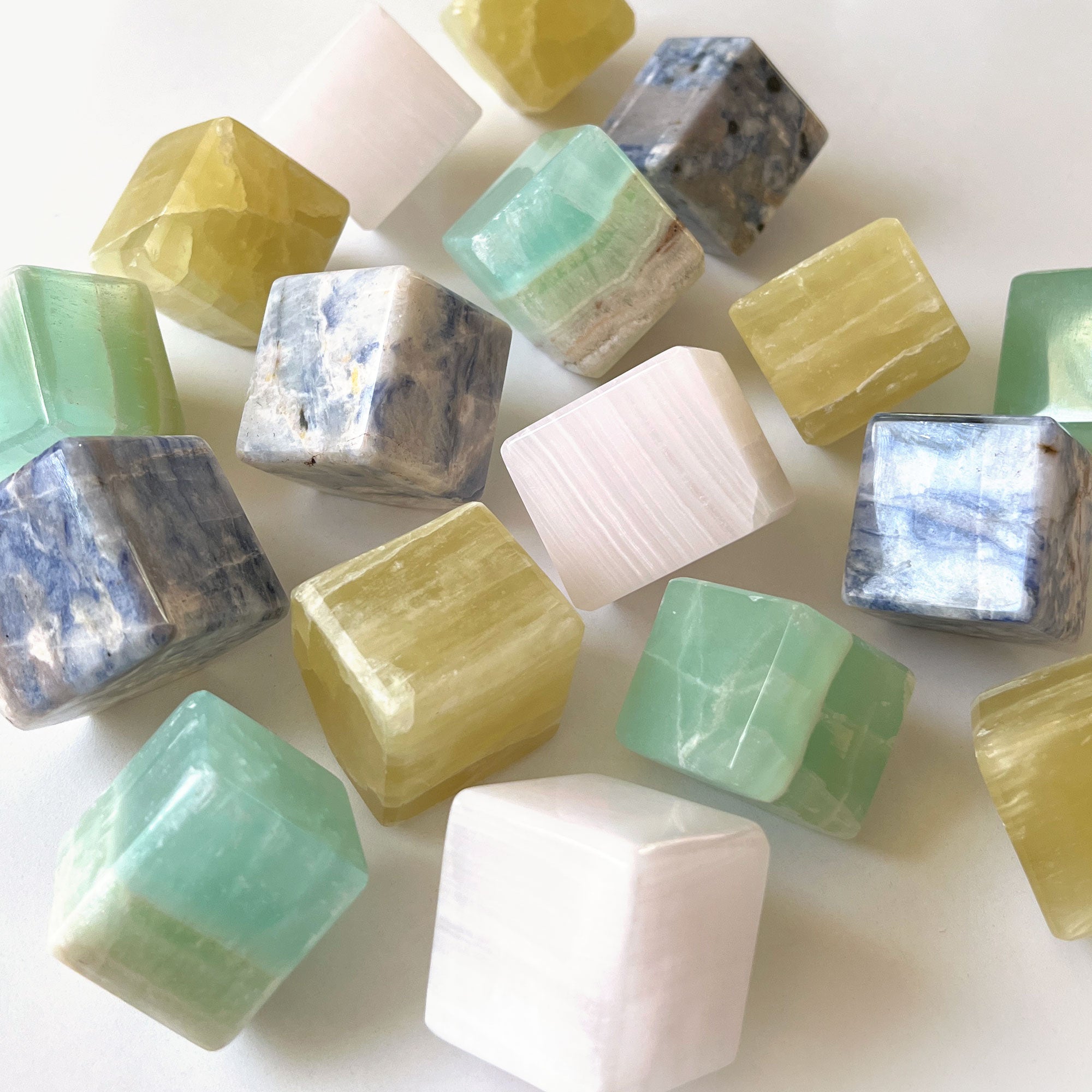 Natural Rocks Spring Cubes Assorted Crystal Cubes – Sole Luna