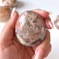 Pink Purple Flower Agate Palm Stone