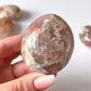 Pink Purple Flower Agate Palm Stone
