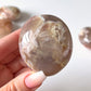 Pink Purple Flower Agate Palm Stone