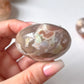 Pink Purple Flower Agate Palm Stone