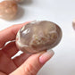 Pink Purple Flower Agate Palm Stone