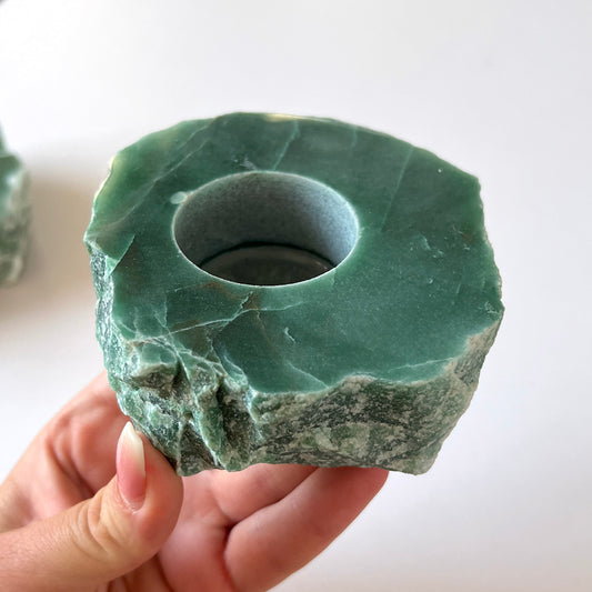 Green Aventurine Candle Holder