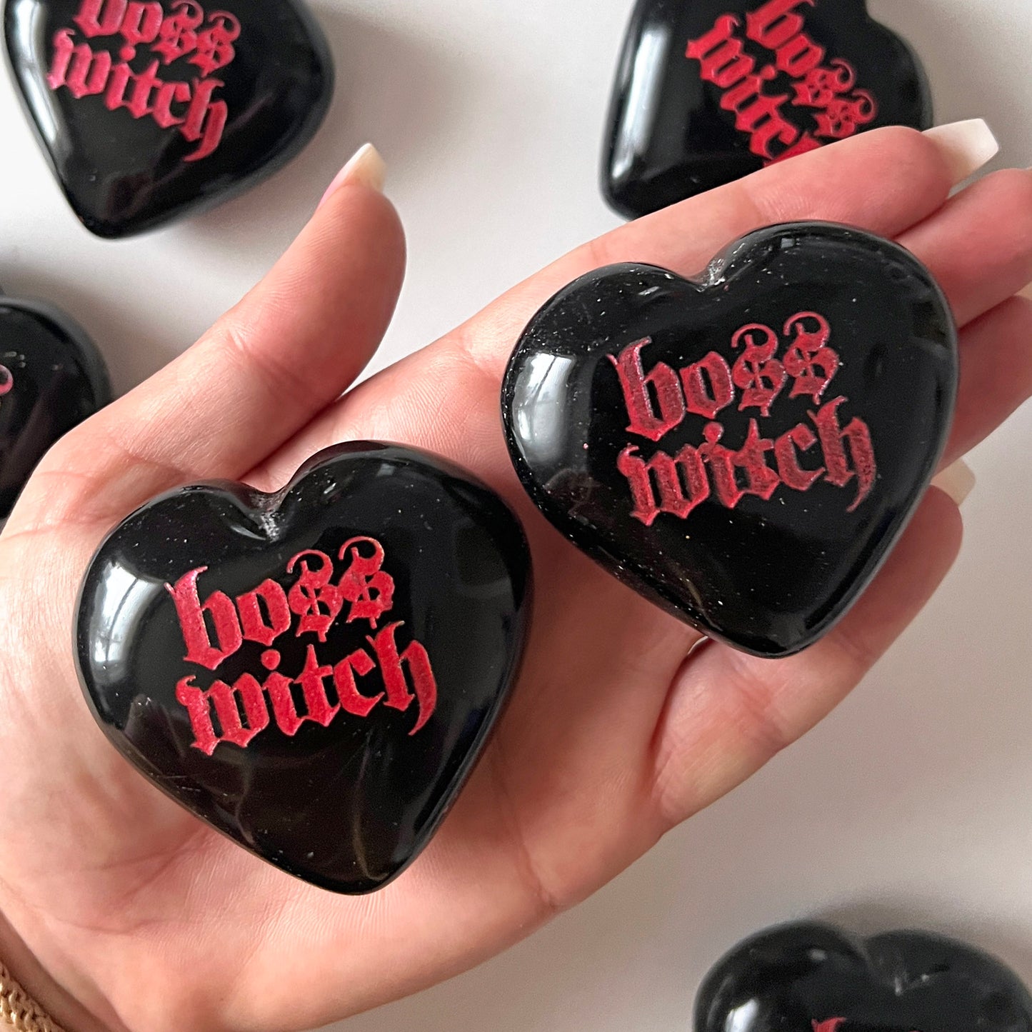 Boss Witch Carved Heart