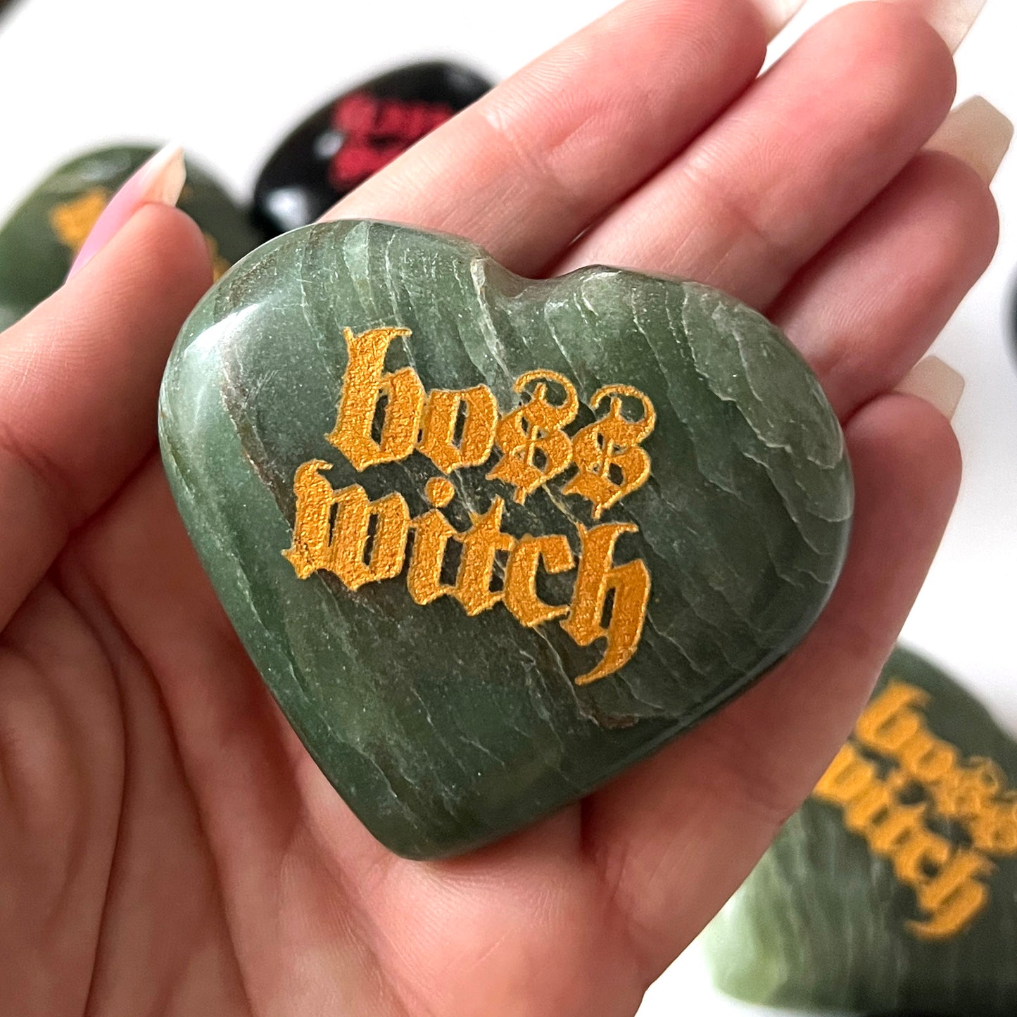 Boss Witch Carved Heart