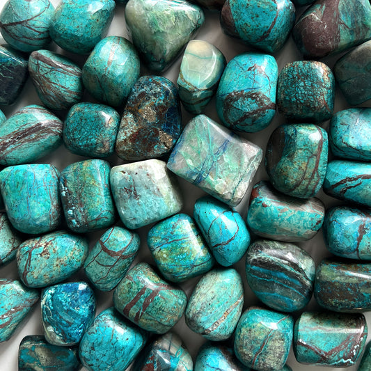 Peruvian Chrysocolla Tumbled