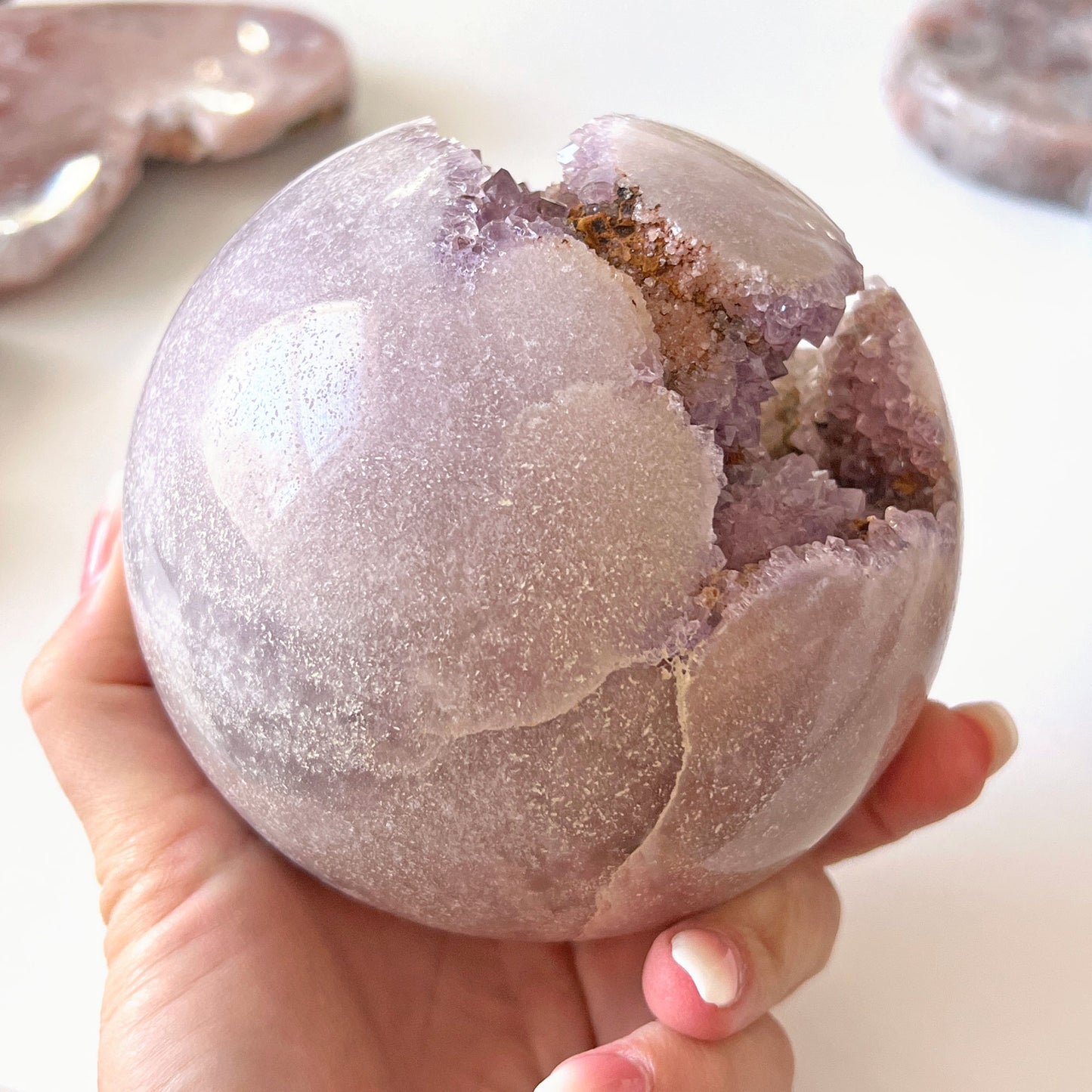 Pink Amethyst Sphere 110mm