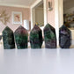 Rainbow Fluorite Faceted Tower