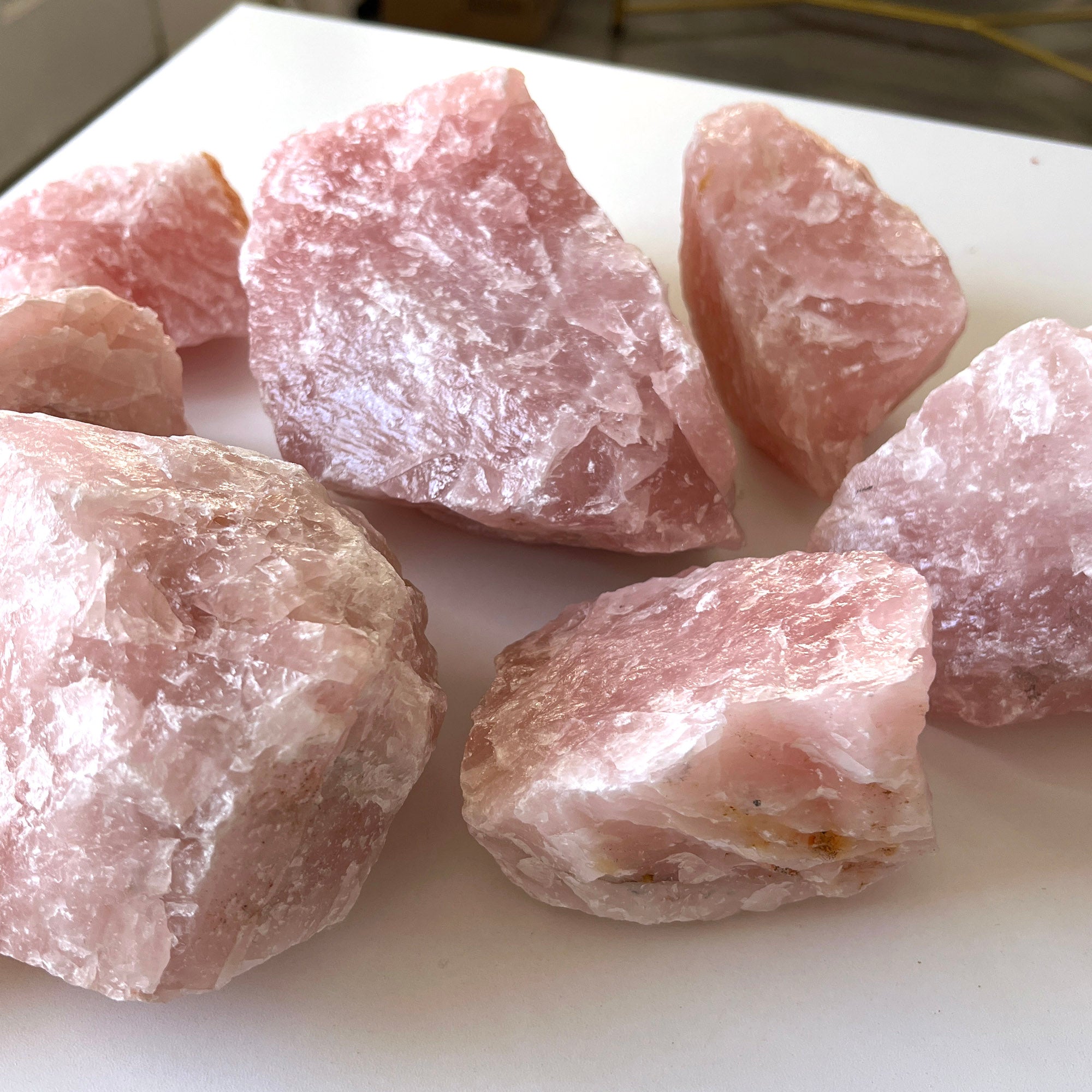 Raw on sale rose quartz