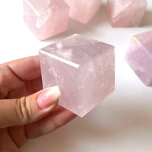 Rose Quartz Cube