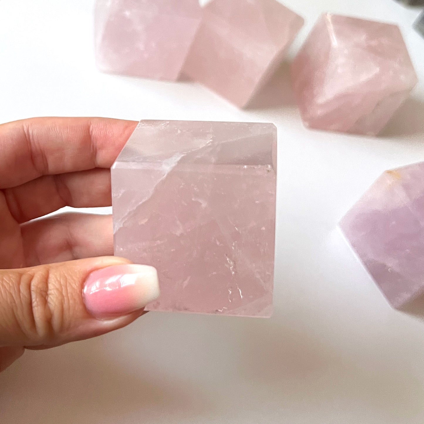 Rose Quartz Cube