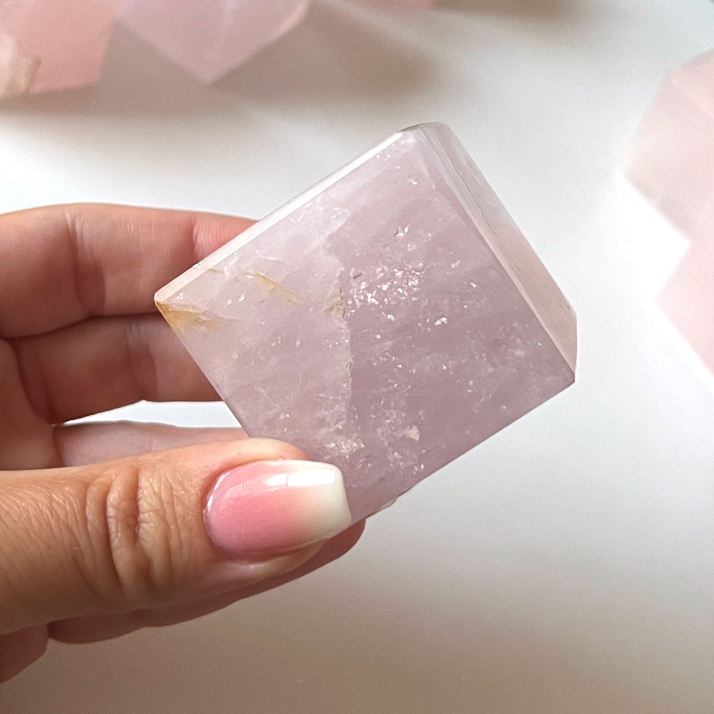 Rose Quartz Cube