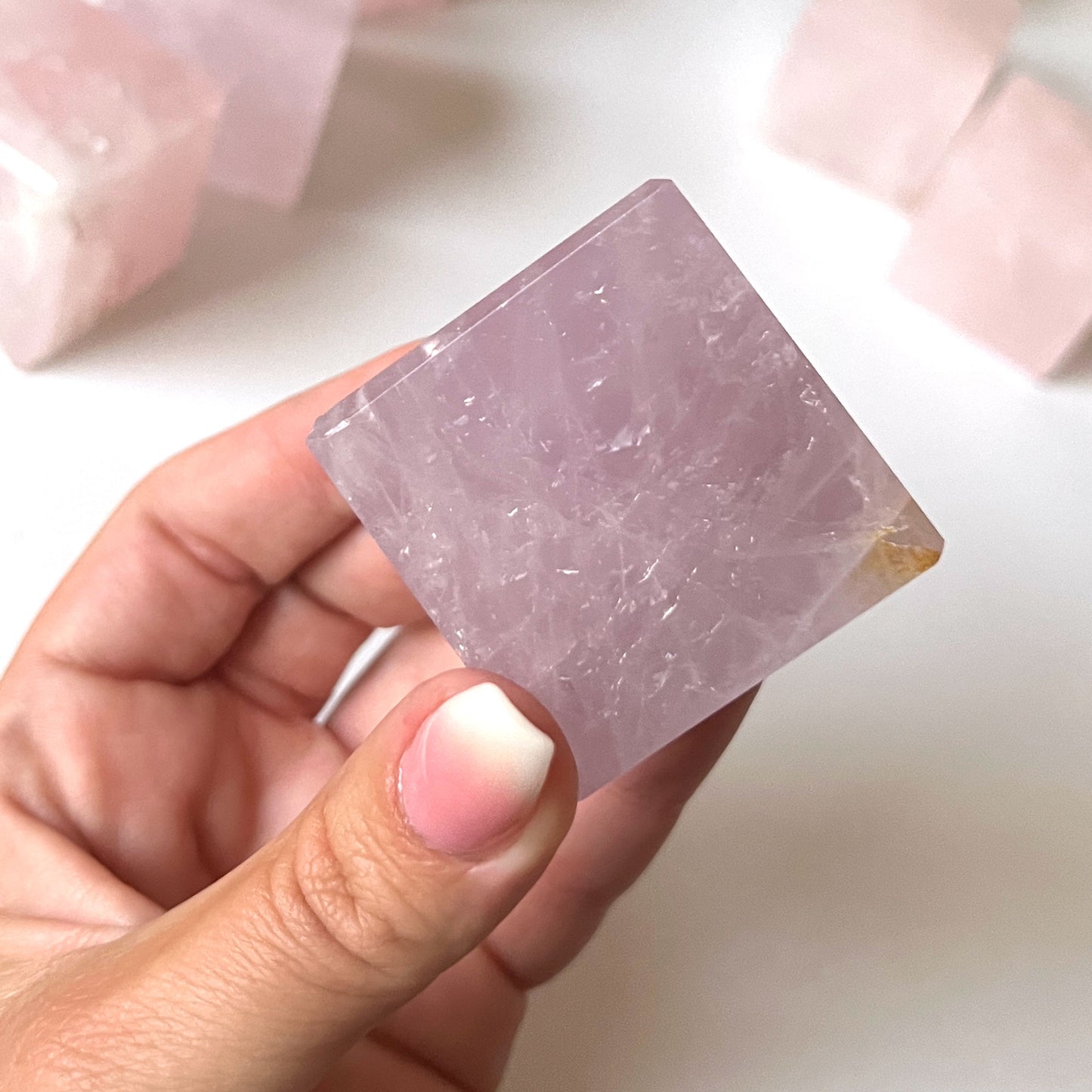 Rose Quartz Cube