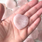 Rose Quartz Heart Shape Worry Stone