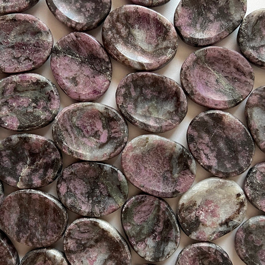 Ruby in Matrix Worry Stone
