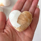 Pink Scolecite with Peach Stilbite Heart