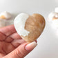 Pink Scolecite with Peach Stilbite Heart