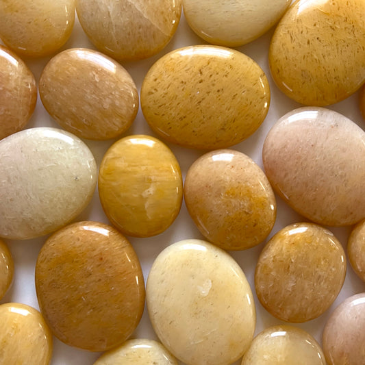 Yellow Aventurine Palm Stone