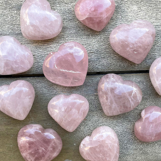 Rose Quartz Heart | Love Crystal | Heart Chakra | Heart Healing - Sole Luna