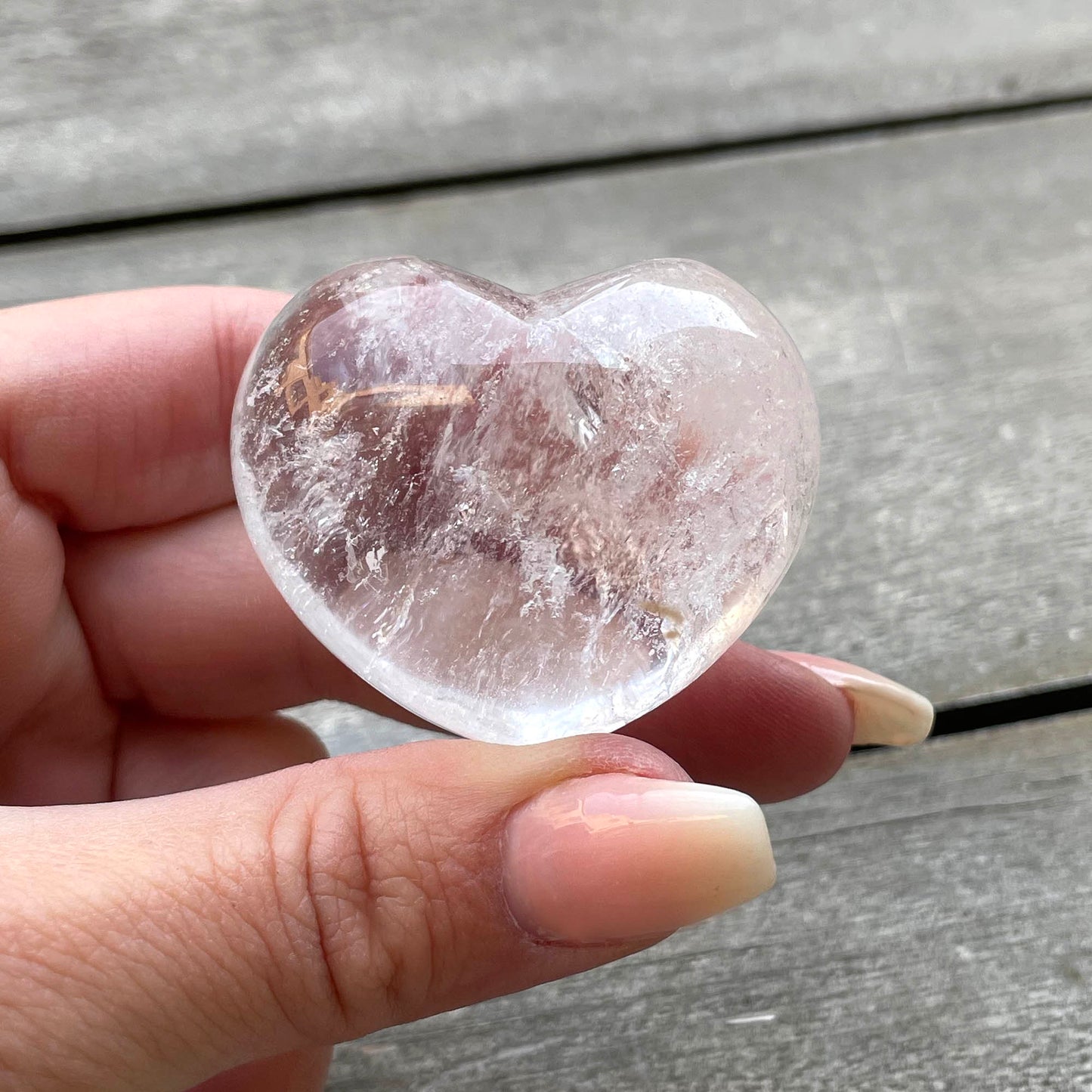 Clear Quartz Heart | Heart Crystal | Crown Chakra | Amplifying Crystal - Sole Luna