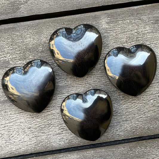 Hematite Heart | Heart Crystal | Protection Crystal | Negative Vibe Blocker - Sole Luna