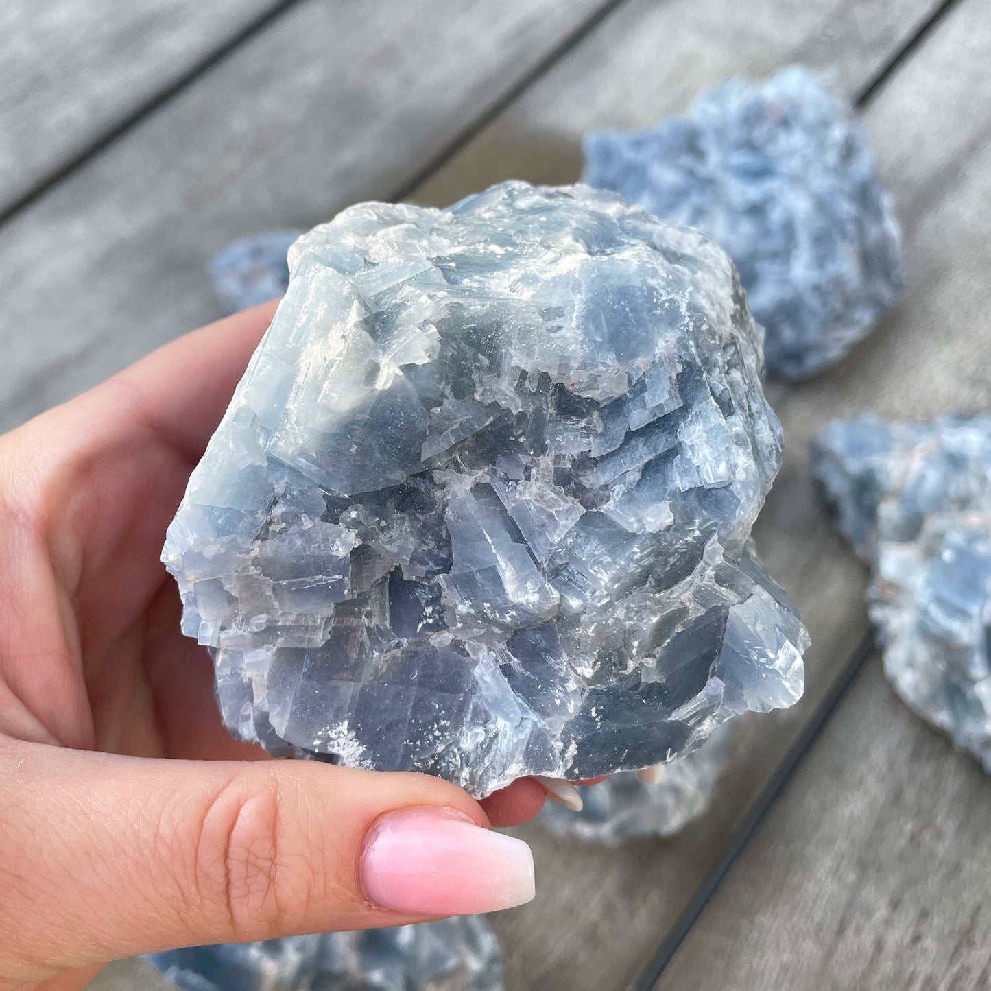 Blue Calcite Chunk Large