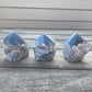 SPIRIT CONNECTION Angelite Top Polished Point | Angelite Tower | Spirit Guides | Guardian Angels | Spirit Connection - Sole Luna
