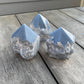 SPIRIT CONNECTION Angelite Top Polished Point | Angelite Tower | Spirit Guides | Guardian Angels | Spirit Connection - Sole Luna