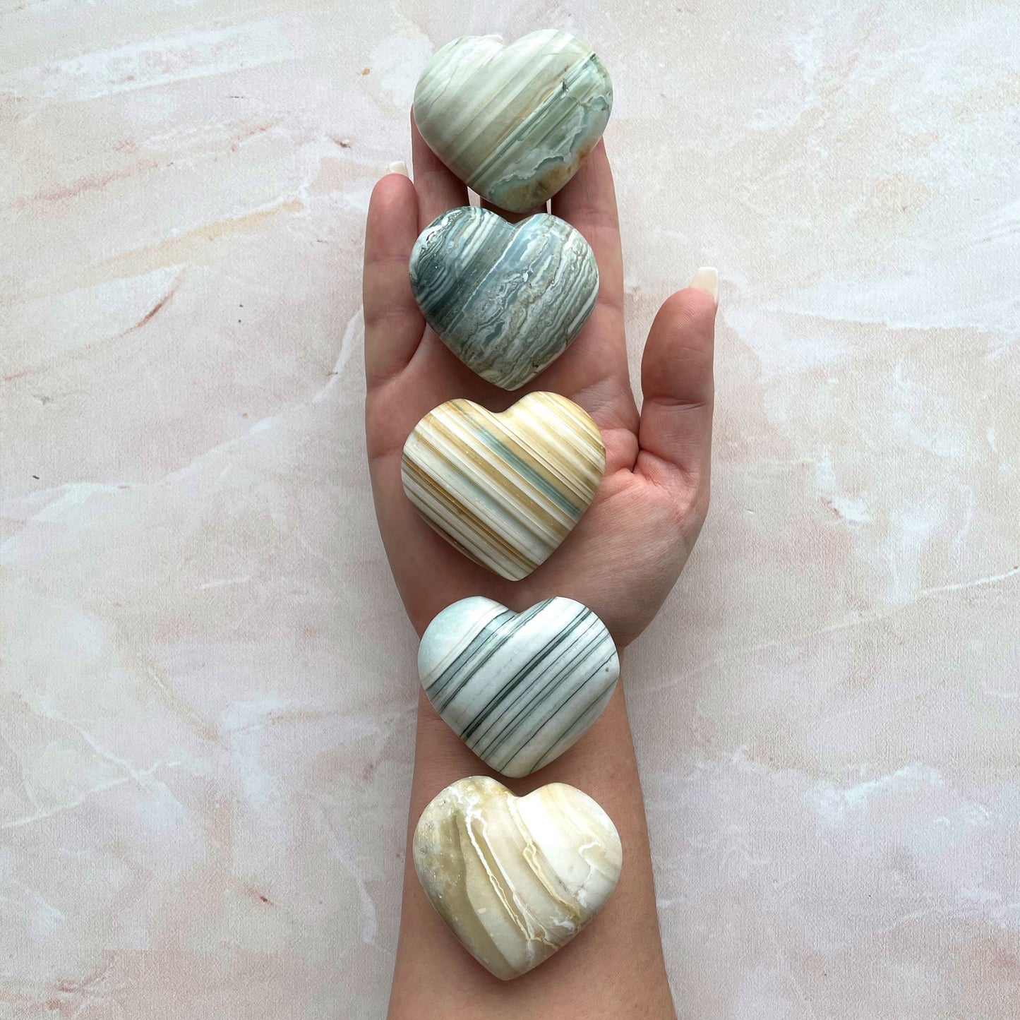 Banded Agate Heart