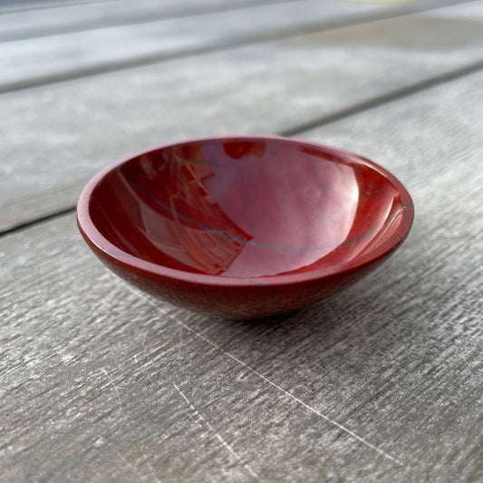 Red Jasper Mini Altar Bowl 2in | Offering Bowl | Grounding | Root Chakra | Divination - Sole Luna