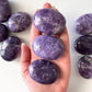 Purple Lepidolite Palm Stone - Sole Luna