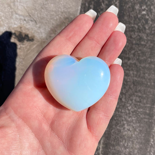 PUFFED HEART Opalite | Opalite Glass - Sole Luna