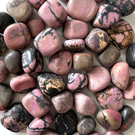 Rhodonite Tumbled Crystal | Emotional Balance | Release Toxicity | Heart Healing - Sole Luna